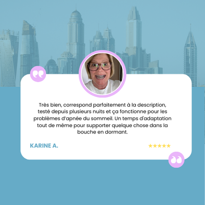 AirLyn™ - Orthèse anti-ronflement et apnée du sommeil.